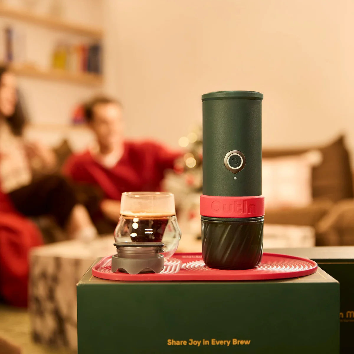 【聖誕限定】OUTIN Mino 無線便攜 Espresso 咖啡機